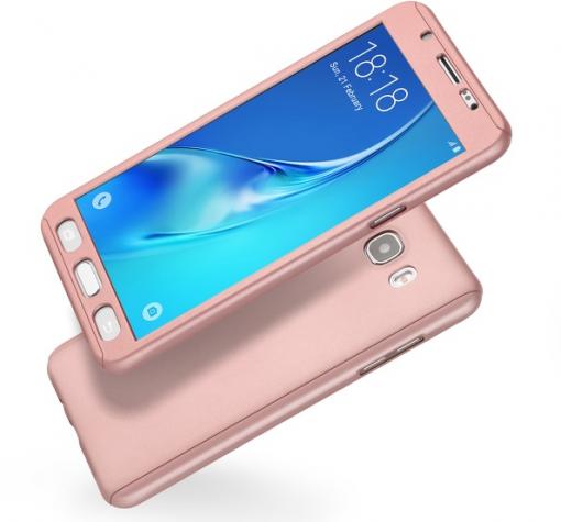 Твърд гръб Magic Skin 360° FULL за Samsung J7 2016 J710 - Rose Gold