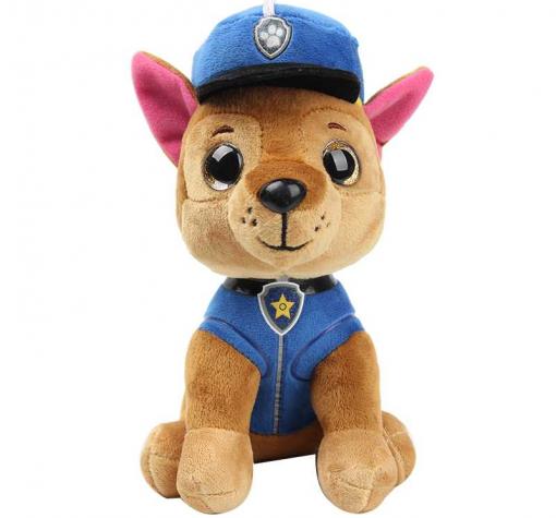 Плюшено кученце Пес Патрул / Paw Patrol 25см - Чейс
