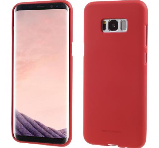 Луксозен силиконов калъф / гръб / TPU Mercury GOOSPERY Soft Jelly Case за Samsung S8 G955 Plus - червен