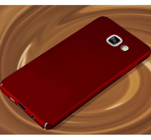 Луксозен твърд гръб за Samsung A8 2018 A530F - червен