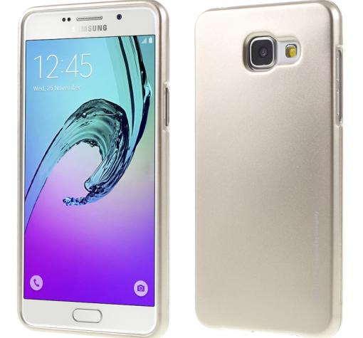 Луксозен силиконов калъф / гръб / TPU MERCURY i-Jelly Case Metallic Finish за Samsung A5 2016 A510 - златист