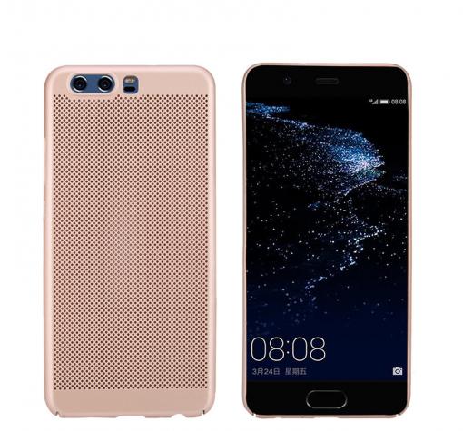 Твърд гръб за Huawei P10 Lite - Rose Gold / Grid