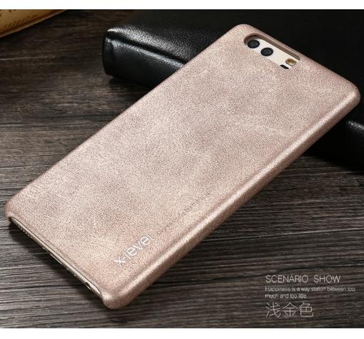 Оригинален кожен гръб X-level Vintage Series за Huawei P10 Plus - златист