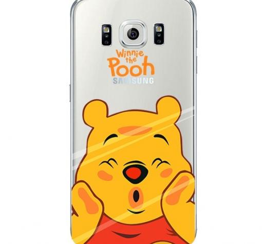 Ултра тънък силиконов калъф / гръб / TPU Ultra Thin за Samsung J500 J5 - прозрачен / Мечо Пух