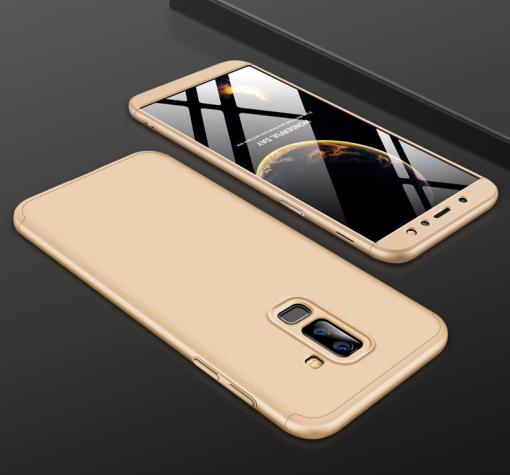 Твърд гръб Magic Skin 360° FULL за Samsung A6 Plus 2018 - златист