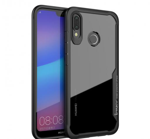 Луксозен твърд гръб със силиконов кант IPAKY за Xiaomi RedMi 6 Pro / Xiaomi Mi A2 Lite - прозрачен