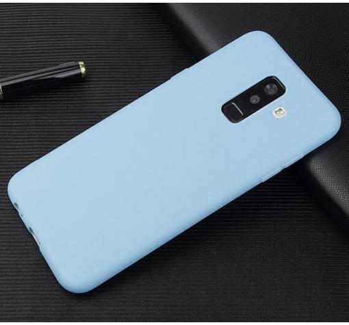 Силиконов калъф / гръб / TPU за Samsung S9 Plus G965 - светло син / мат
