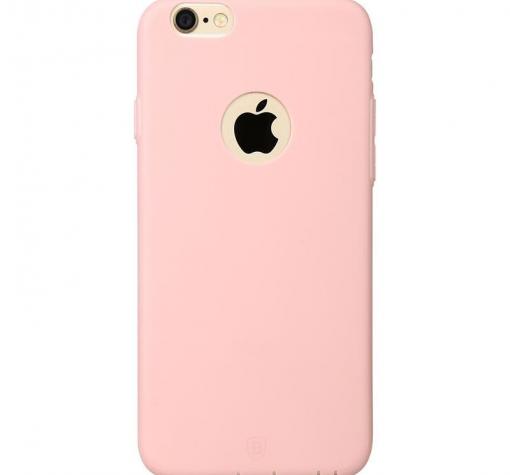 Луксозен силиконов гръб / калъф / TPU Baseus Misu Case за Apple iPhone 6 4.7" - розов