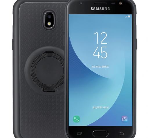Силиконов калъф / гръб / TPU iFace Hamee Magnetic Finger Ring Car Holder за Samsung J3 2017 J330 - черен