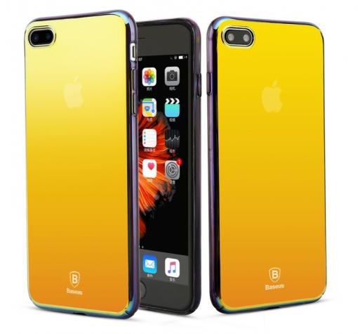 Оригинален гръб Baseus Glass Case за Apple iPhone 6 / iPhone 6S - златист / огледален