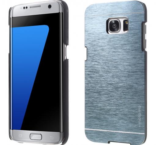 Луксозен твърд гръб MOTOMO за Samsung S7 Edge G935 - светло син