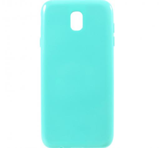 Силиконов калъф / гръб / TPU Jelly Case за Samsung J5 2017 J530 - мента / брокат