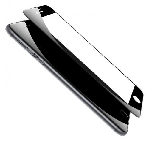 3D full cover Tempered glass screen protector Apple iPhone 7 Plus / Извит стъклен скрийн протектор за Apple iPhone 7 Plus - черен