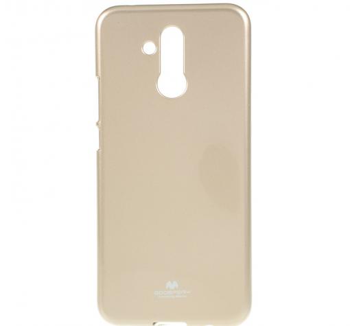 Луксозен силиконов калъф / гръб / TPU Mercury GOOSPERY Jelly Case за Huawei Mate 20 Lite - златист