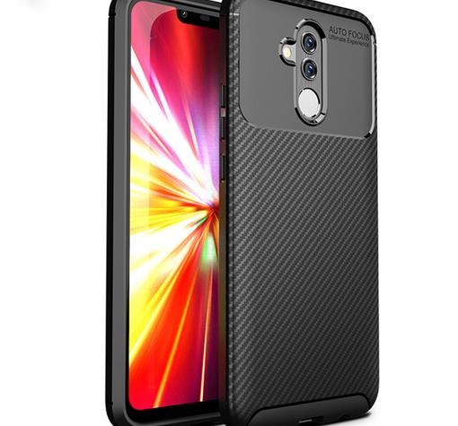 Луксозен силиконов калъф / гръб / TPU Auto Focus за Huawei Mate 20 Lite - черен / Carbon