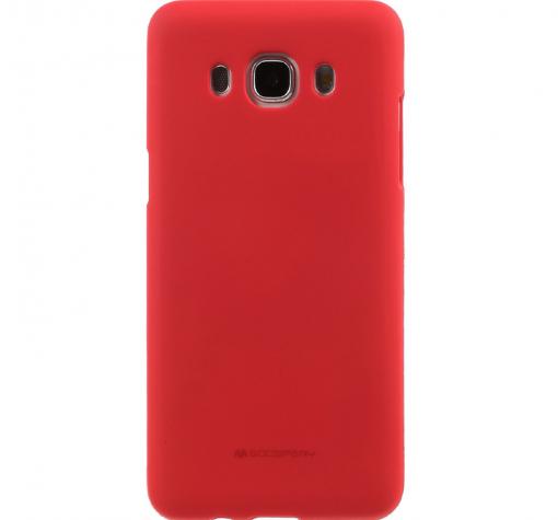 Луксозен силиконов калъф / гръб / TPU Mercury GOOSPERY Soft Jelly Case за Samsung J7 2016 J710 - червен