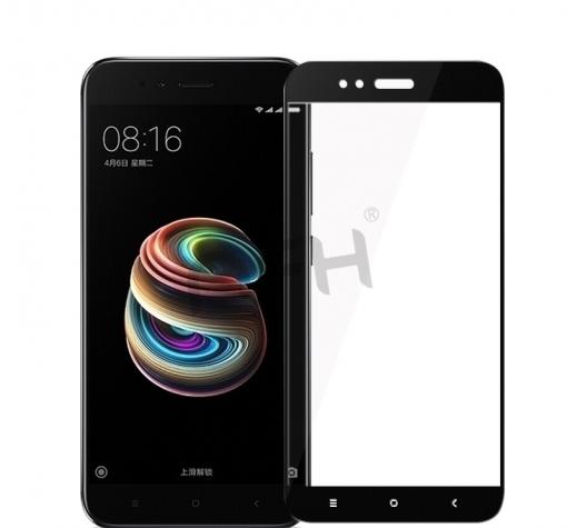 3D full cover Tempered glass screen protector Xiaomi Mi A1 / 5X / Извит стъклен скрийн протектор Xiaomi Mi A1 / 5X - черен