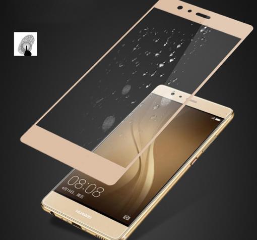 3D full cover Tempered glass screen protector Huawei Nova / Извит стъклен скрийн протектор Huawei Nova - златист