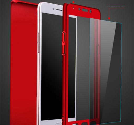 Твърд гръб Magic Skin 360° FULL за Xiaomi Redmi 4X - червен