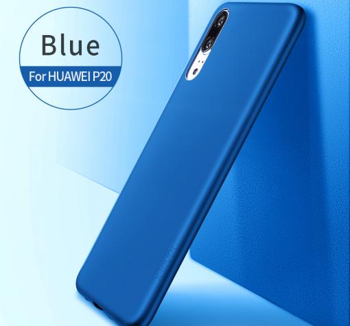 Оригинален силиконов калъф / гръб / TPU X-LEVEL Guardian Series за Huawei P20 - син / мат