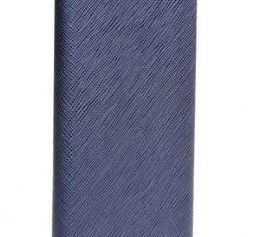 Кожен калъф Bravo Book със стойка за Samsung S9 G960 - син / Flexi