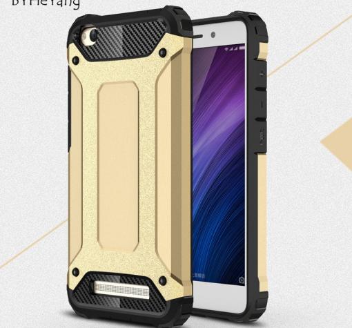 Силиконов гръб TPU Spigen Hybrid с твърда част за Xiaomi RedMi 4A - златист