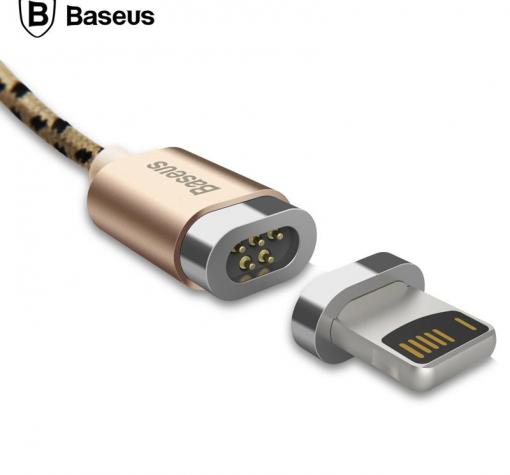 Магнитен USB кабел за iOS (iPhone) Baseus - златист