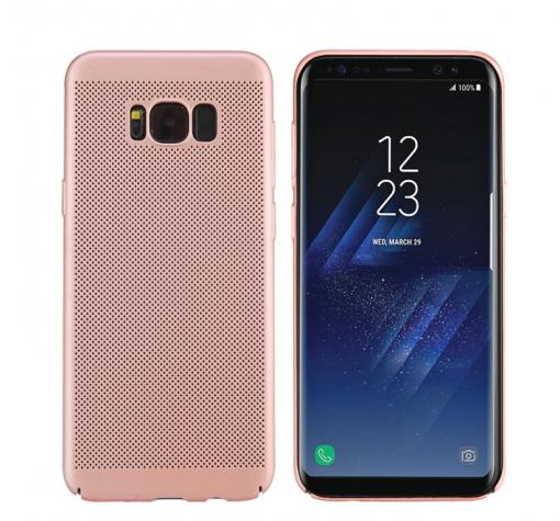Твърд гръб за Samsung S8 G950 - Rose Gold / Grid