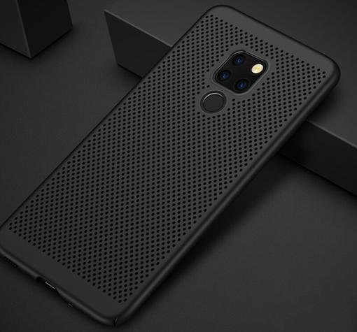Луксозен твърд гръб за Huawei Mate 20 - черен / Grid