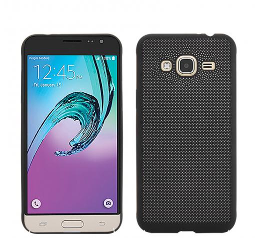 Твърд гръб за Samsung J5 2016 J510 - черен / Grid