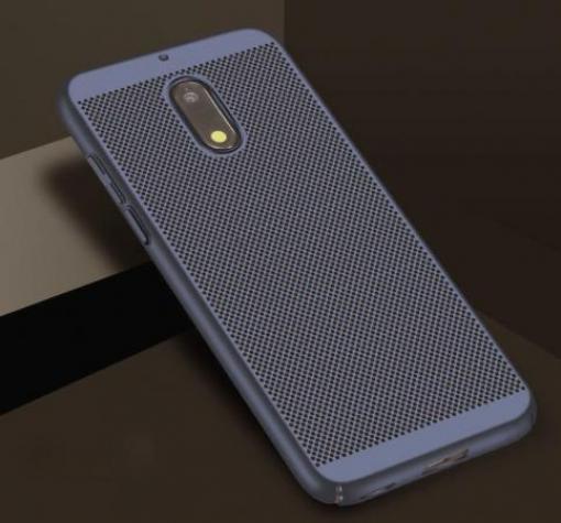 Луксозен твърд гръб за Xiaomi Mi 9T - тъмно син / Grid