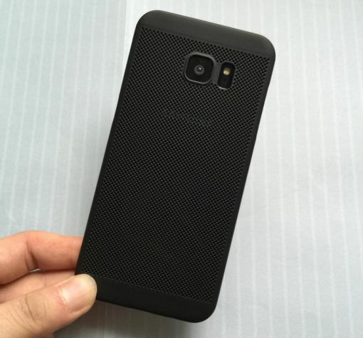 Твърд гръб за Samsung S7 G930 - черен / Grid