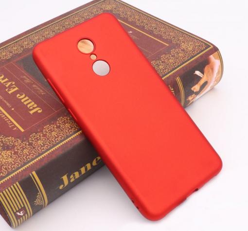 Силиконов калъф / гръб / TPU за Xiaomi Redmi 5 - червен / мат