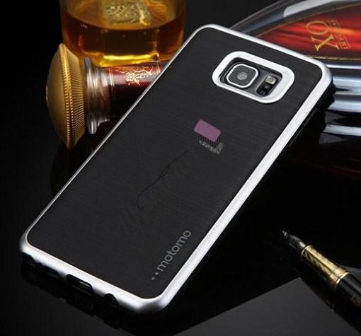 Луксозен силиконов калъф / гръб / TPU ROYCE за Samsung S7 G930 - черен / сребрист кант