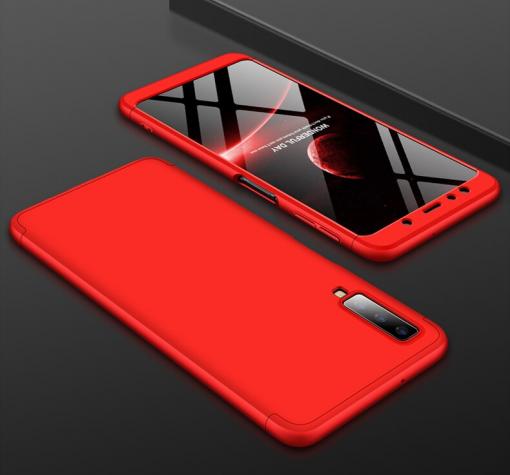 Твърд гръб Magic Skin 360° FULL за Samsung A70 - червен