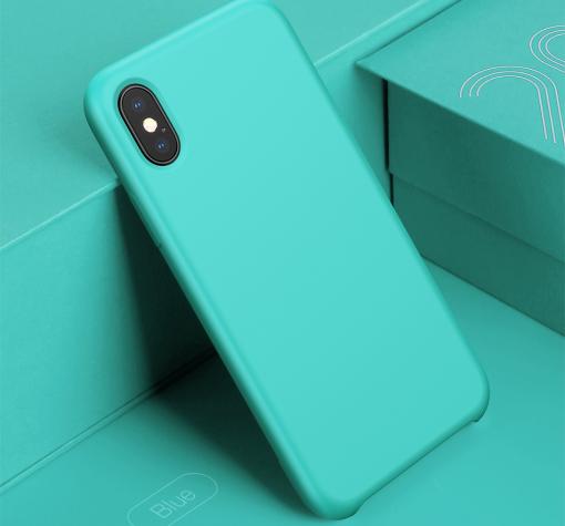 Луксозен силиконов калъф / гръб / TPU Baseus Original LSR Protective Case за Apple iPhone X - мента