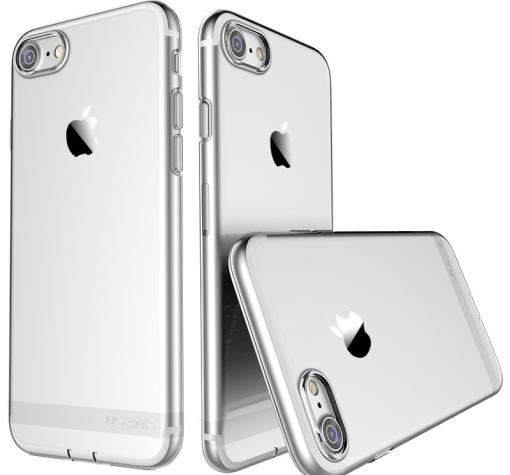 Луксозен силиконов калъф / гръб / TPU USAMS Primary Series за Apple iPhone 7 - прозрачен