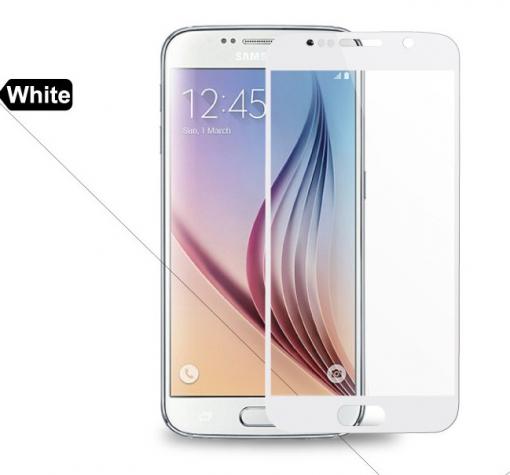 3D full cover Tempered glass screen protector Samsung J3 2017 J330 / Извит стъклен скрийн протектор Samsung J3 2017 - бял