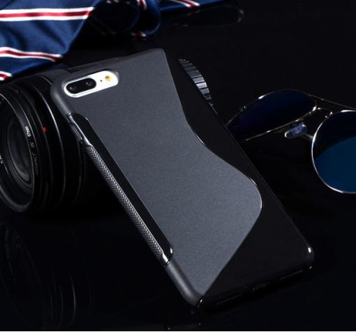 Силиконов калъф / гръб / TPU S-Line за Apple iPhone 7 Plus - черен