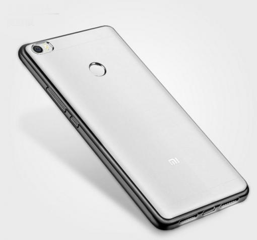 Луксозен силиконов гръб TPU за Huawei Nova - прозрачен / черен кант
