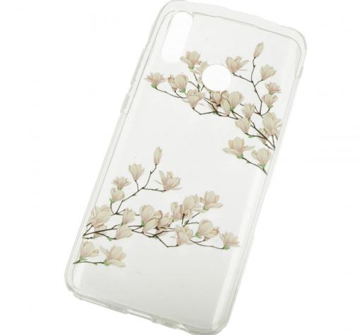 Луксозен силиконов калъф / гръб / TPU за Huawei P Smart 2019 - прозрачен / Magnolia