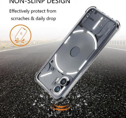 Удароустойчив силиконов калъф / гръб / TPU Anti Shock за Nothing Phone 2 - прозрачен кейс — снимка 2