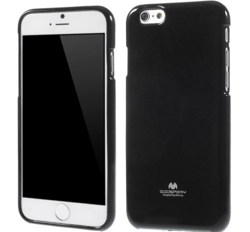 Луксозен силиконов калъф / гръб / TPU Mercury GOOSPERY Jelly Case за Apple iPhone 6 4.7" - черен