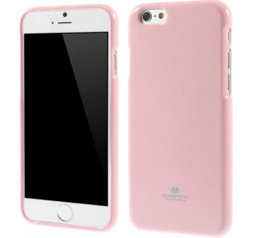 Луксозен силиконов калъф / гръб / TPU Mercury GOOSPERY Jelly Case за Apple iPhone 6 4.7" - розов