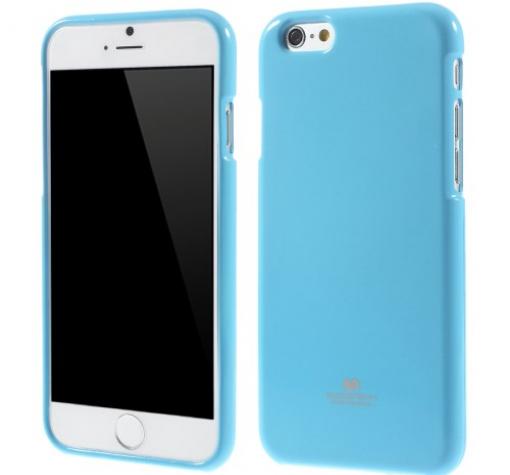 Луксозен силиконов калъф / гръб / TPU Mercury GOOSPERY Jelly Case за Apple iPhone 6 4.7" - светло син