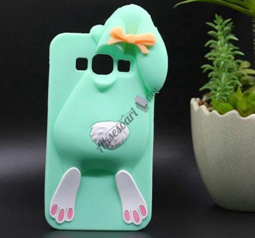 Силиконов калъф / гръб / TPU 3D за Samsung J5 2016 J510 - заек / светло зелен
