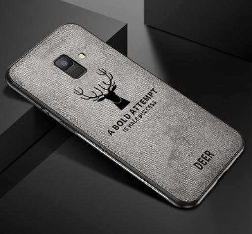 Луксозен гръб Deer за Samsung J6 2018 - сив
