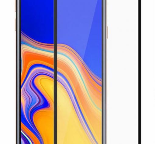 3D full cover Tempered glass screen protector Samsung J6 Plus 2018 / Извит стъклен скрийн протектор за Samsung J6 Plus 2018 - черен