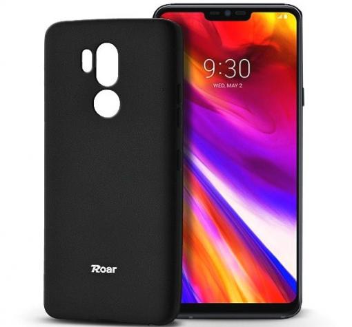 Луксозен силиконов калъф / гръб / TPU Roar All Day за LG G7 ThinQ - черен