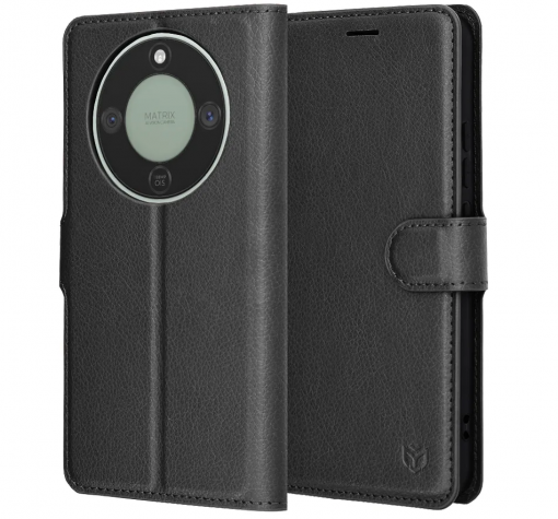 Кожен калъф Flip тефтер Magnetic Book Honor Magic 8 Lite / Honor Magic8 lite / Honor X9d / Honor X70 - черен